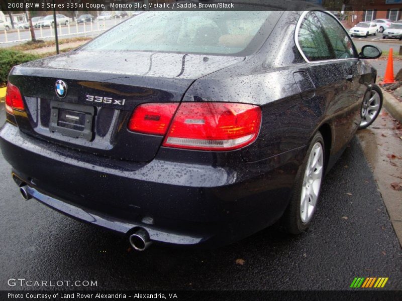 Monaco Blue Metallic / Saddle Brown/Black 2008 BMW 3 Series 335xi Coupe