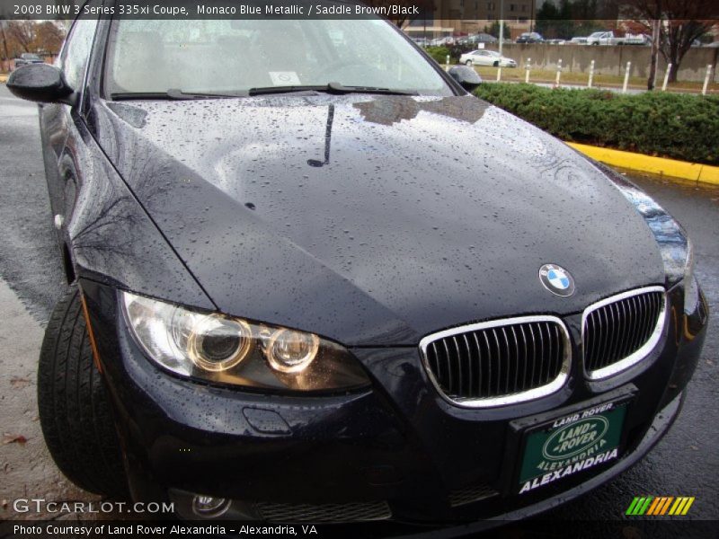 Monaco Blue Metallic / Saddle Brown/Black 2008 BMW 3 Series 335xi Coupe