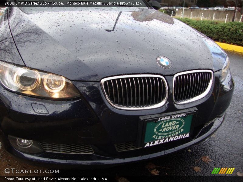 Monaco Blue Metallic / Saddle Brown/Black 2008 BMW 3 Series 335xi Coupe