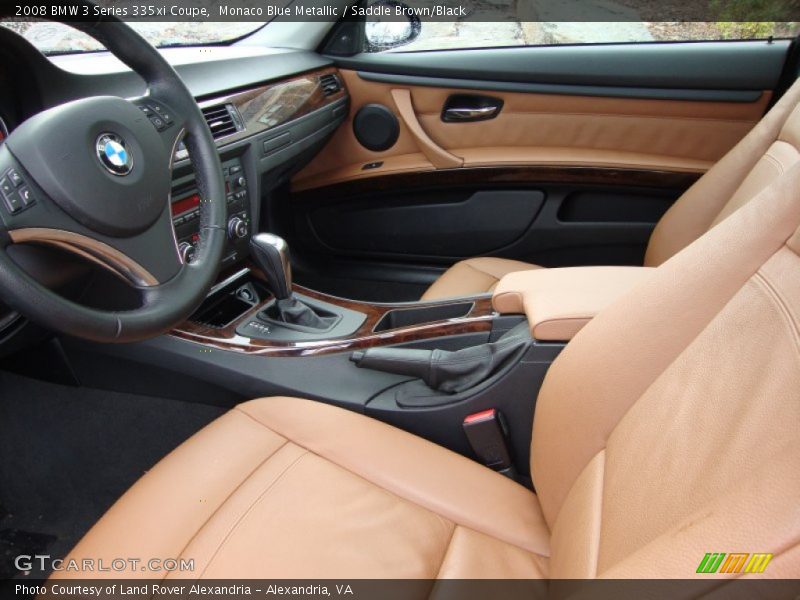 Monaco Blue Metallic / Saddle Brown/Black 2008 BMW 3 Series 335xi Coupe