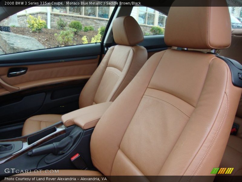 Monaco Blue Metallic / Saddle Brown/Black 2008 BMW 3 Series 335xi Coupe