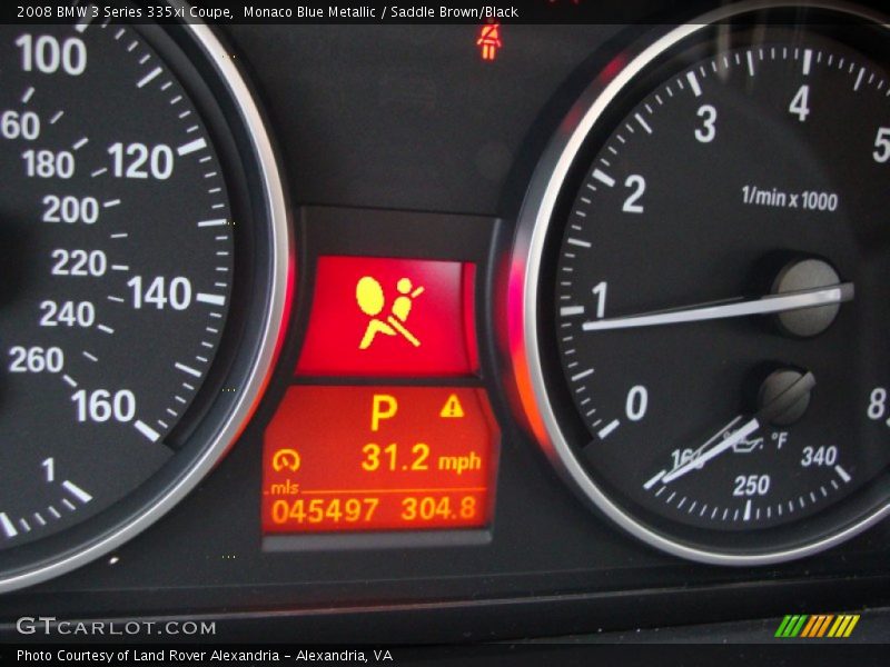 Monaco Blue Metallic / Saddle Brown/Black 2008 BMW 3 Series 335xi Coupe
