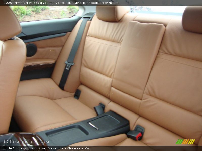 Monaco Blue Metallic / Saddle Brown/Black 2008 BMW 3 Series 335xi Coupe