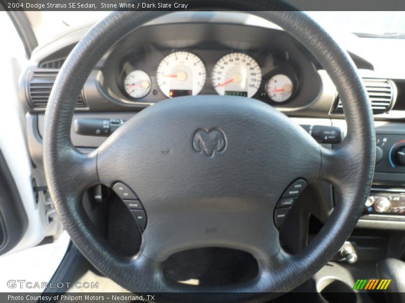 Stone White / Dark Slate Gray 2004 Dodge Stratus SE Sedan
