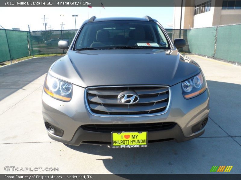 Mineral Gray / Gray 2011 Hyundai Santa Fe GLS