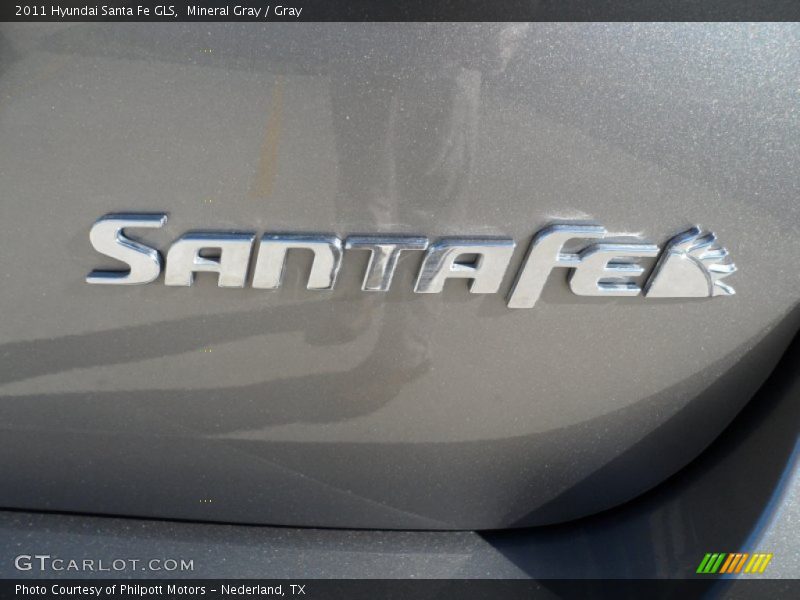 Mineral Gray / Gray 2011 Hyundai Santa Fe GLS