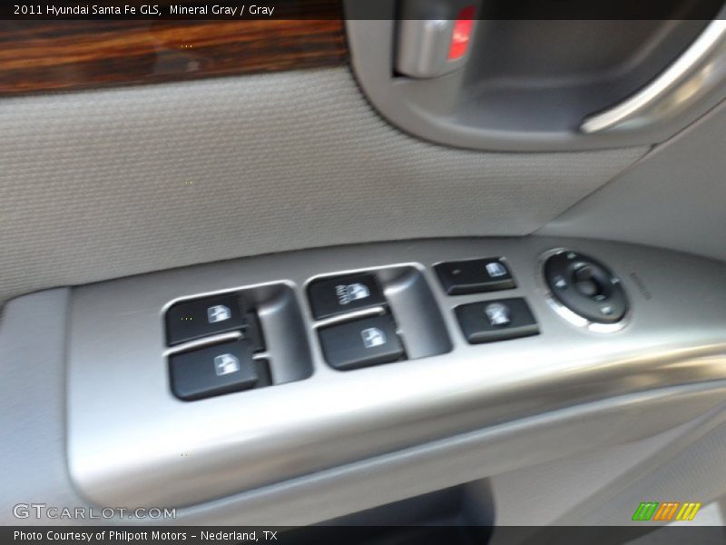 Mineral Gray / Gray 2011 Hyundai Santa Fe GLS