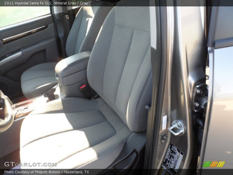 Mineral Gray / Gray 2011 Hyundai Santa Fe GLS