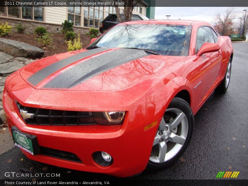 Inferno Orange Metallic / Black 2011 Chevrolet Camaro LT Coupe