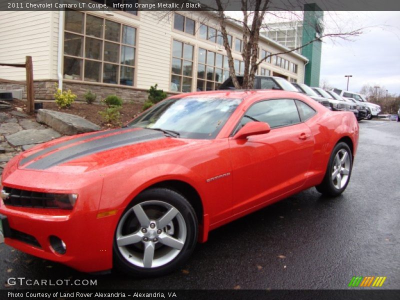Inferno Orange Metallic / Black 2011 Chevrolet Camaro LT Coupe