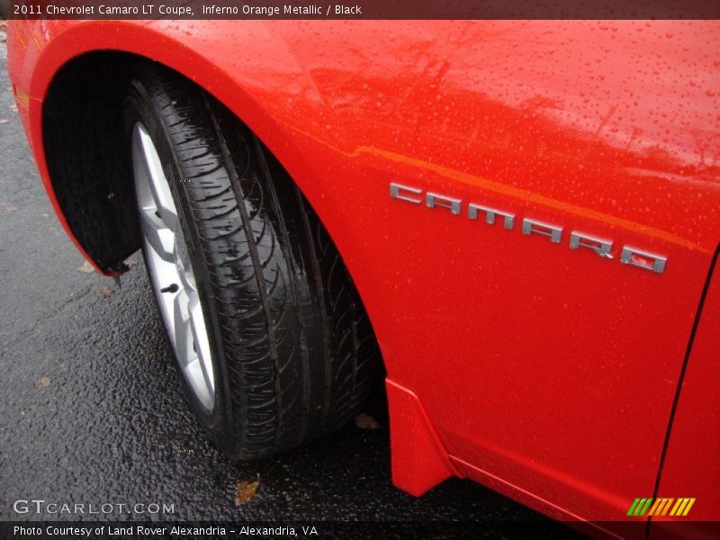 Inferno Orange Metallic / Black 2011 Chevrolet Camaro LT Coupe