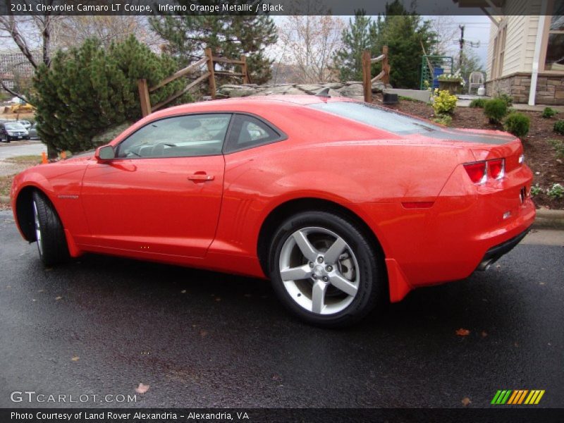 Inferno Orange Metallic / Black 2011 Chevrolet Camaro LT Coupe