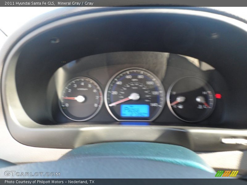 Mineral Gray / Gray 2011 Hyundai Santa Fe GLS
