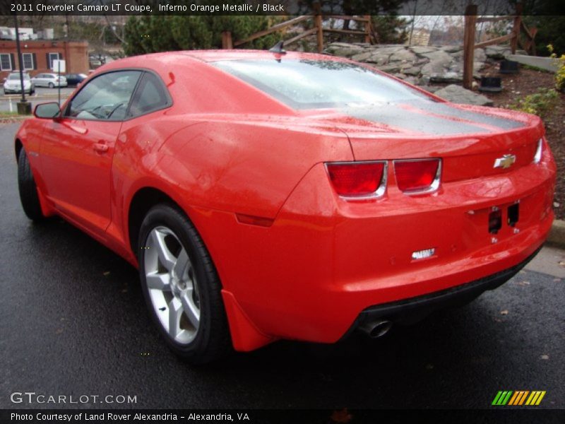 Inferno Orange Metallic / Black 2011 Chevrolet Camaro LT Coupe