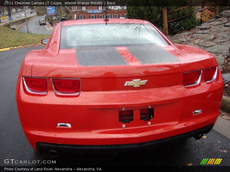 Inferno Orange Metallic / Black 2011 Chevrolet Camaro LT Coupe