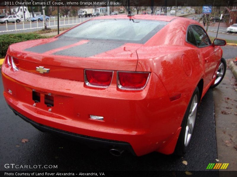 Inferno Orange Metallic / Black 2011 Chevrolet Camaro LT Coupe