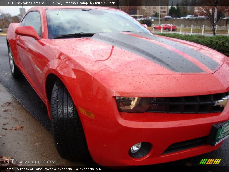 Inferno Orange Metallic / Black 2011 Chevrolet Camaro LT Coupe