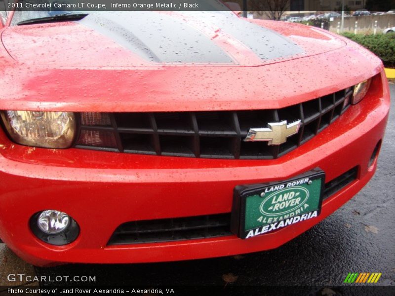 Inferno Orange Metallic / Black 2011 Chevrolet Camaro LT Coupe