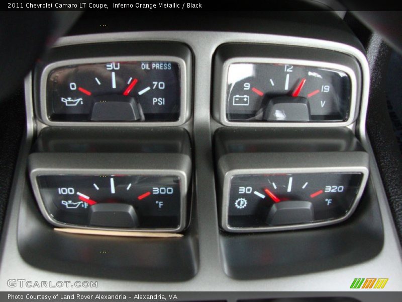 Inferno Orange Metallic / Black 2011 Chevrolet Camaro LT Coupe