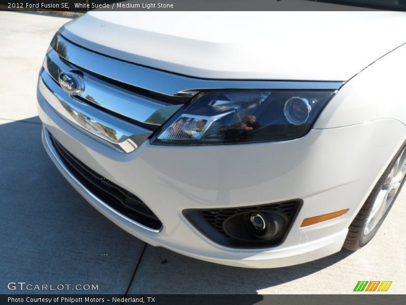 White Suede / Medium Light Stone 2012 Ford Fusion SE