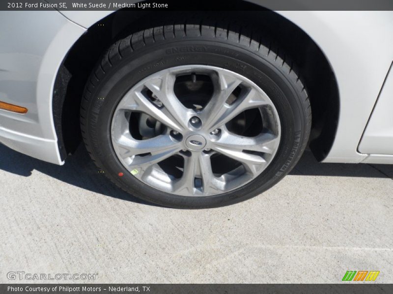 White Suede / Medium Light Stone 2012 Ford Fusion SE