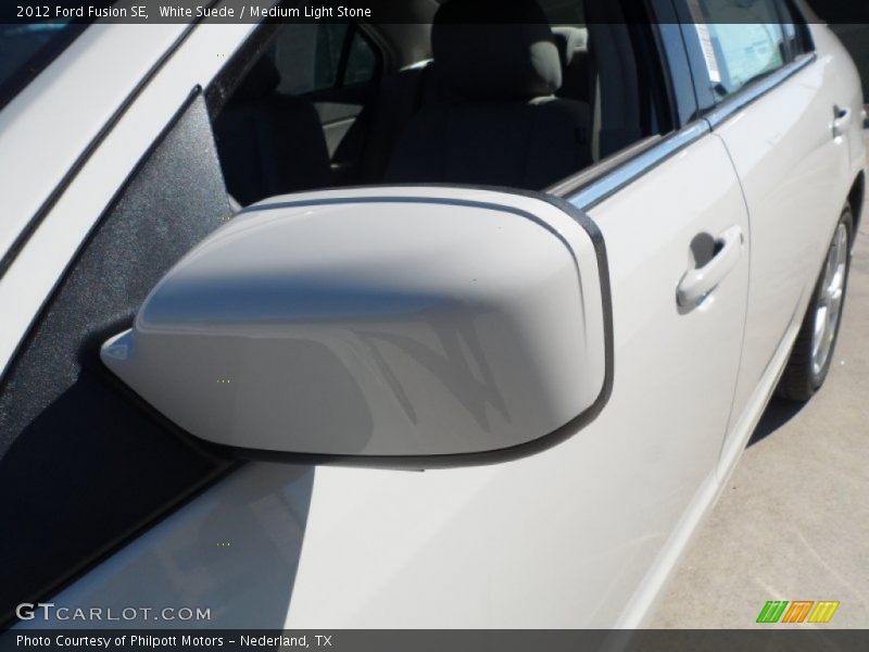 White Suede / Medium Light Stone 2012 Ford Fusion SE