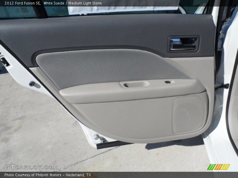 White Suede / Medium Light Stone 2012 Ford Fusion SE