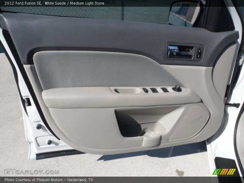 White Suede / Medium Light Stone 2012 Ford Fusion SE