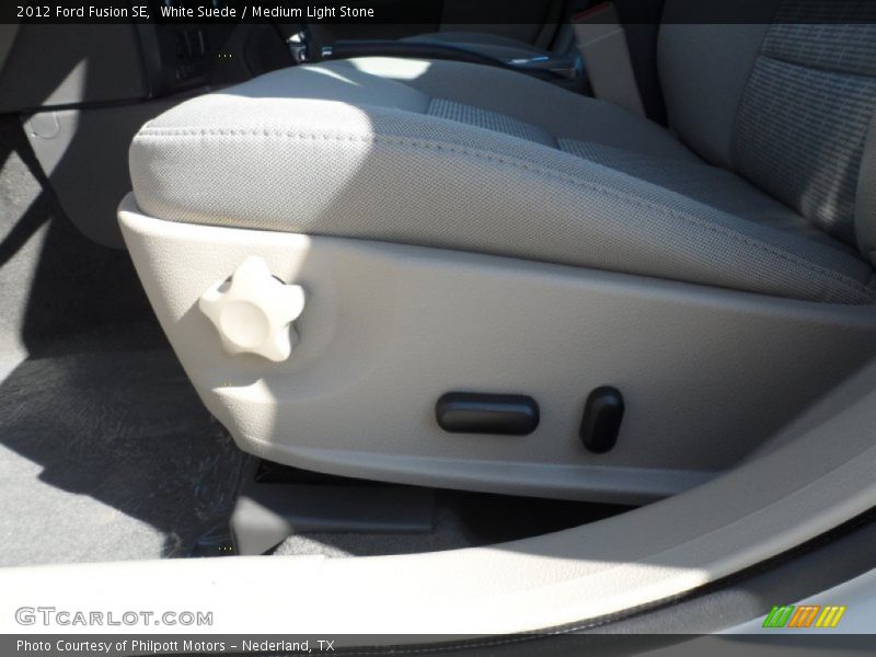 White Suede / Medium Light Stone 2012 Ford Fusion SE