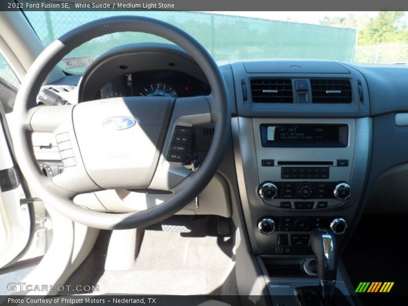 White Suede / Medium Light Stone 2012 Ford Fusion SE
