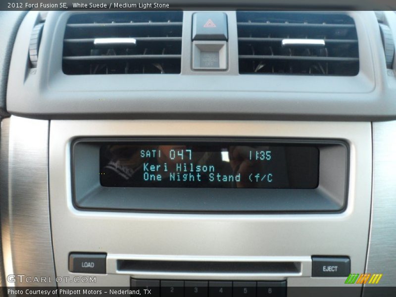 White Suede / Medium Light Stone 2012 Ford Fusion SE