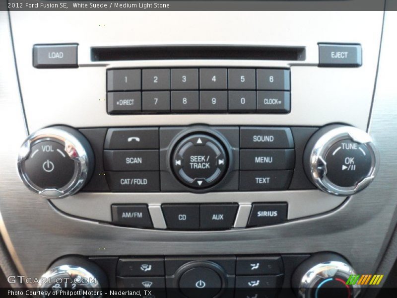White Suede / Medium Light Stone 2012 Ford Fusion SE