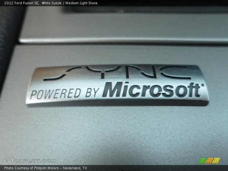 White Suede / Medium Light Stone 2012 Ford Fusion SE