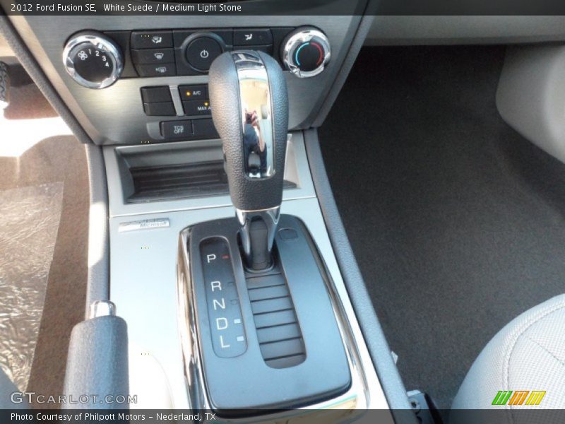 White Suede / Medium Light Stone 2012 Ford Fusion SE