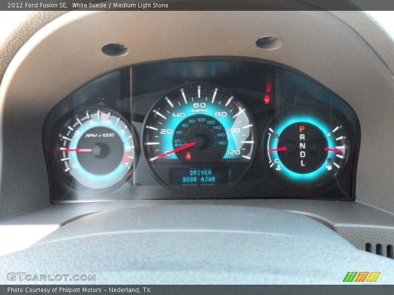 White Suede / Medium Light Stone 2012 Ford Fusion SE
