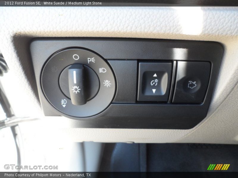 White Suede / Medium Light Stone 2012 Ford Fusion SE