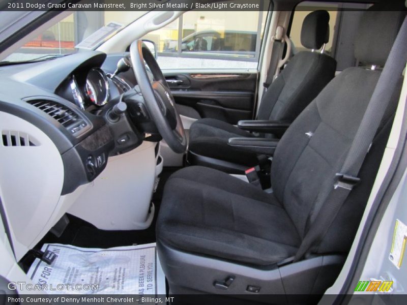 Bright Silver Metallic / Black/Light Graystone 2011 Dodge Grand Caravan Mainstreet