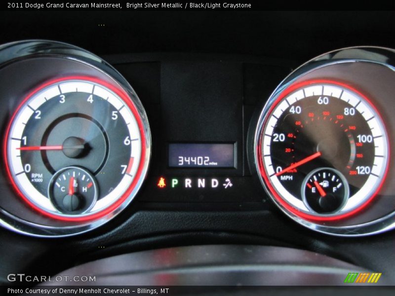 Bright Silver Metallic / Black/Light Graystone 2011 Dodge Grand Caravan Mainstreet