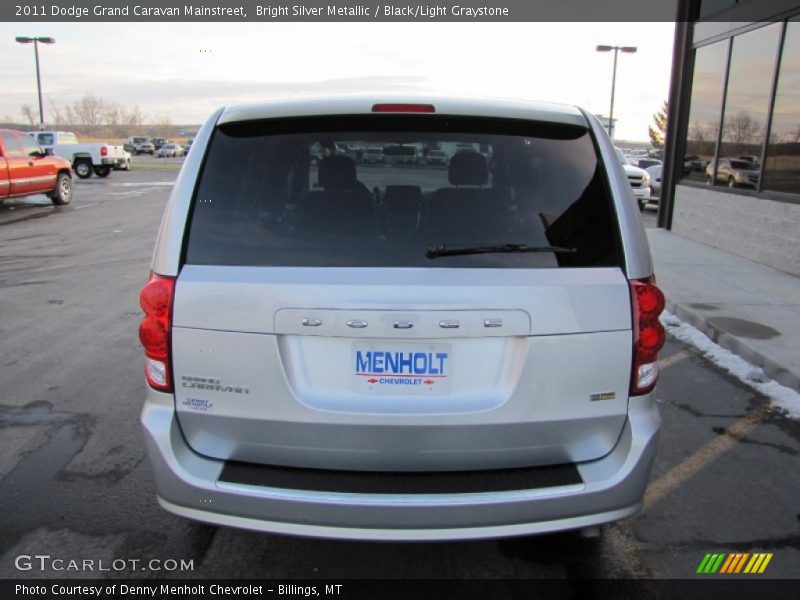 Bright Silver Metallic / Black/Light Graystone 2011 Dodge Grand Caravan Mainstreet
