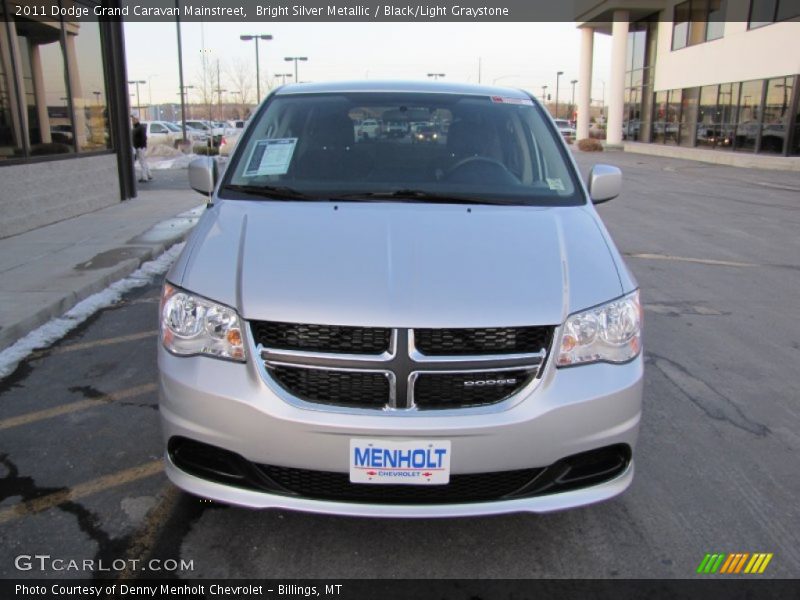 Bright Silver Metallic / Black/Light Graystone 2011 Dodge Grand Caravan Mainstreet