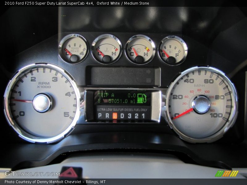  2010 F250 Super Duty Lariat SuperCab 4x4 Lariat SuperCab 4x4 Gauges