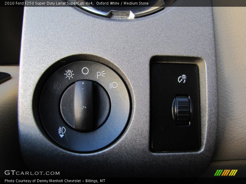 Oxford White / Medium Stone 2010 Ford F250 Super Duty Lariat SuperCab 4x4