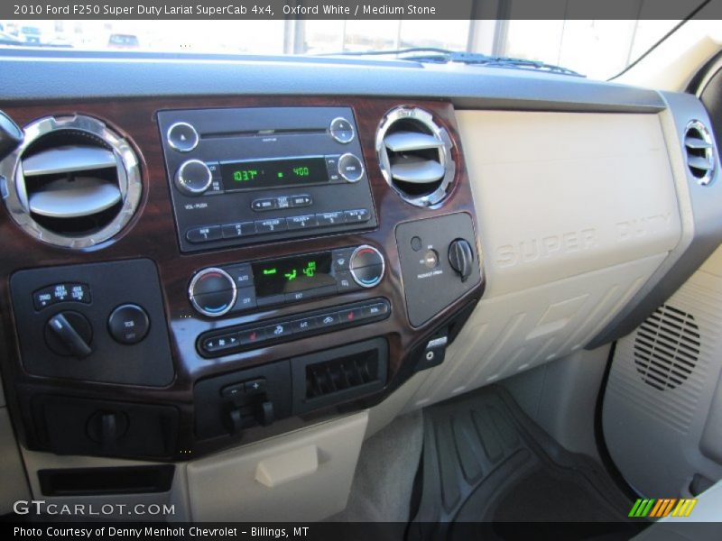 Oxford White / Medium Stone 2010 Ford F250 Super Duty Lariat SuperCab 4x4