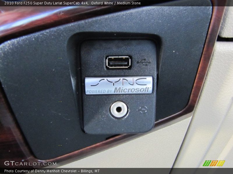 Oxford White / Medium Stone 2010 Ford F250 Super Duty Lariat SuperCab 4x4