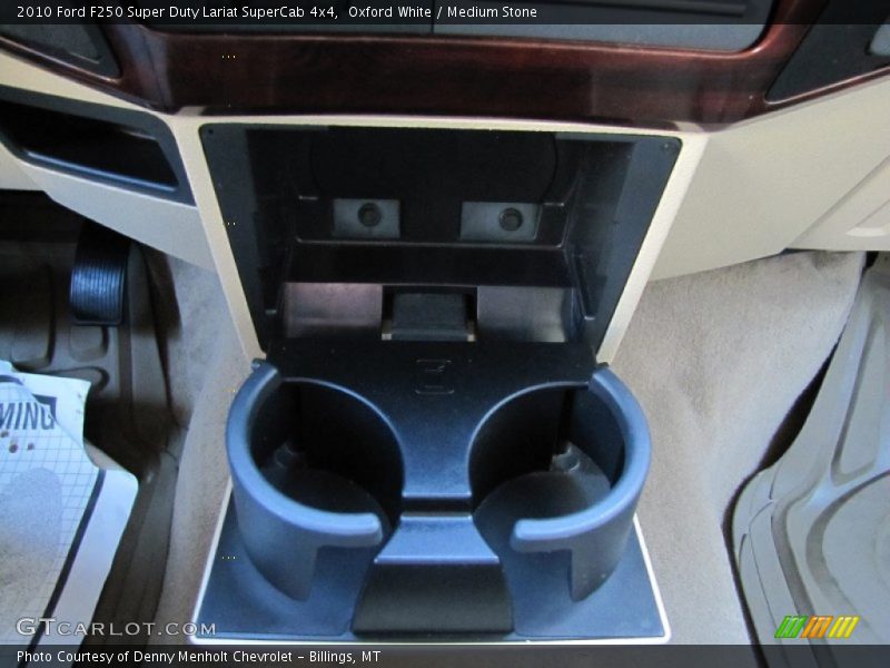 Oxford White / Medium Stone 2010 Ford F250 Super Duty Lariat SuperCab 4x4