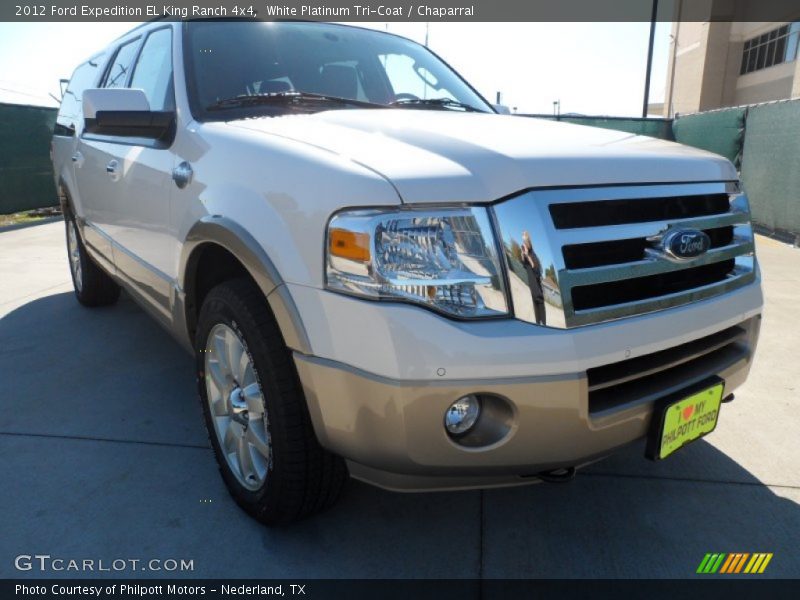 White Platinum Tri-Coat / Chaparral 2012 Ford Expedition EL King Ranch 4x4