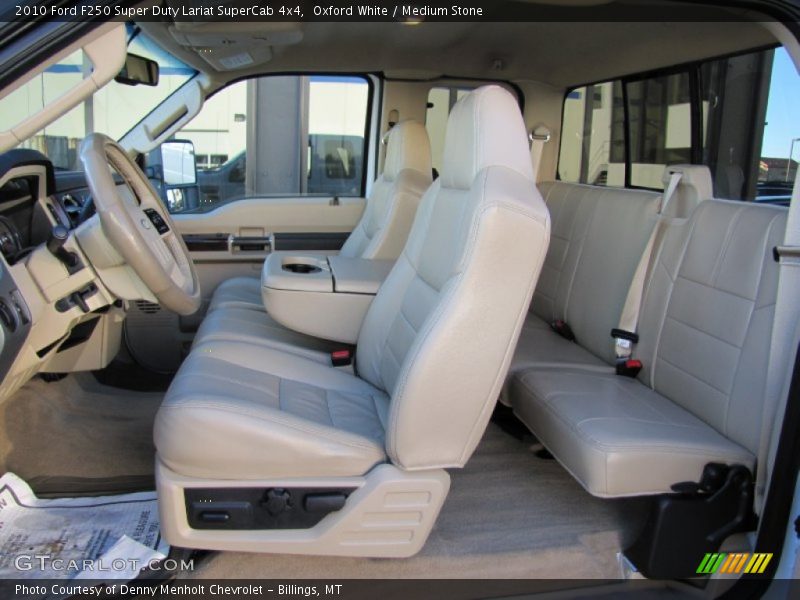  2010 F250 Super Duty Lariat SuperCab 4x4 Medium Stone Interior