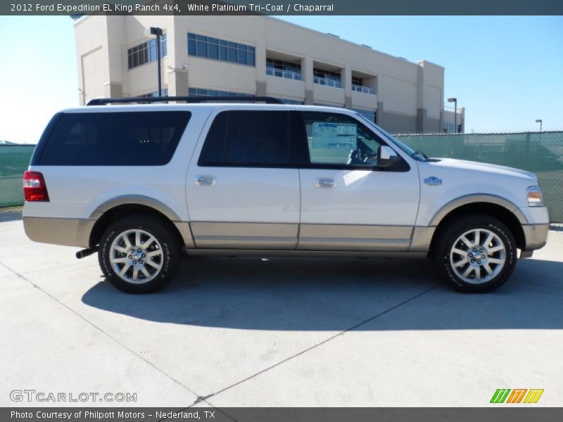 White Platinum Tri-Coat / Chaparral 2012 Ford Expedition EL King Ranch 4x4