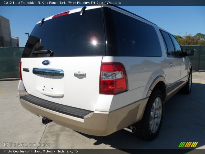 White Platinum Tri-Coat / Chaparral 2012 Ford Expedition EL King Ranch 4x4