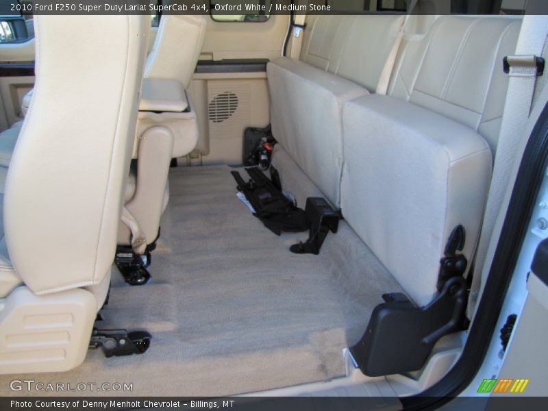 Oxford White / Medium Stone 2010 Ford F250 Super Duty Lariat SuperCab 4x4